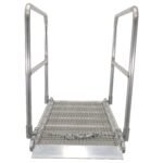 Vestil Aluminum Grip-Strut Walk Ramps with Hand Rails AWR-G-28-7A-HR - Image 5