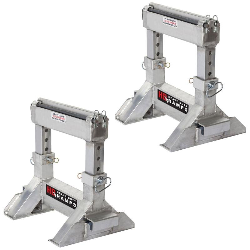 Adjustable_Heavy-Duty_Lower_Ramp_Support_Stands_STAND-10-16-18-24-H HD Ramps Adjustable Heavy-Duty Lower Ramp Support Stands 18"-24" 23,500 lbs Capacity - Image 1