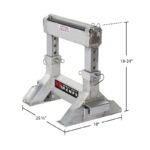 HD Ramps Adjustable Heavy-Duty Lower Ramp Support Stands 18"-24" 23,500 lbs Capacity - Image 3