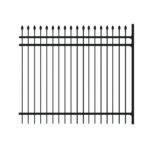 Aleko Tokyo - Commercial Grade 8-Panel Steel Fence Kit for Sloped Ground - 8x6 ft. Each - Image 4