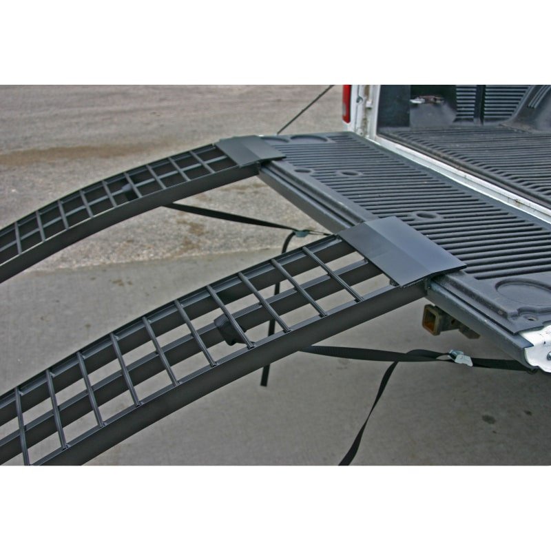 Black Widow Aluminum Dual Runner Folding ATV Ramps Powder Coated 10' L x 12-1/4" W with 2,000 lbs Capacity - Image 3