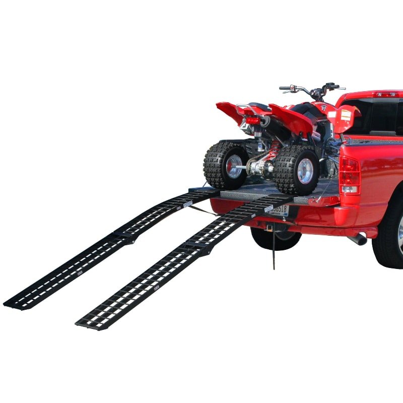 Black Widow Aluminum Dual Runner Folding ATV Ramps Powder Coated 10' L x 12-1/4" W with 2,000 lbs Capacity - Image 7