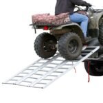 Black Widow Aluminum Extra-Wide Folding ATV Ramp - 6'5" Long - 1,500 lb. Capacity - Image 6