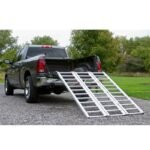 Black Widow Aluminum Extra-Wide Folding ATV Ramp - 6'5" Long - 1,500 lb. Capacity - Image 9