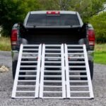 Black Widow Aluminum Extra-Wide Folding ATV Ramp - 6'5" Long - 1,500 lb. Capacity - Image 10