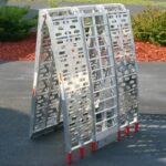 Black Widow Aluminum Folding Arched 3-Piece Motorcycle Ramp - 1,500 lbs Capacity - Image 5