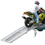 Black Widow Aluminum Folding Arched 3-Piece Motorcycle Ramp - 1,500 lbs Capacity - Image 3