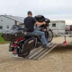 Black Widow Aluminum Folding Motorcycle Trailer Ramp - 1,500 lbs Capacity - Image 10