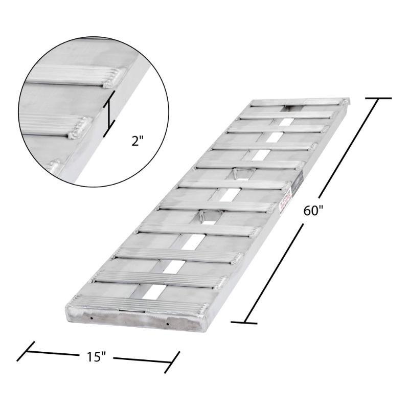 HD Ramps Aluminum Hook End Car Trailer Ramps 5'x15" 5,000 lbs Capacity - Image 4
