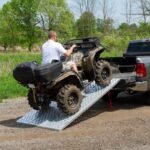 Black Widow Aluminum Punch Plate Folding ATV Ramp 7' 9" L x 53-1/2" W with 1,500 lbs Capacity - Image 10