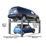Atlas 408SL Premium Super Deluxe 8,000 lb 4-Post Lift + Pro-Floor 8-Piece Storage Combo - Image 7