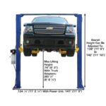 Atlas Equipment 9KOHX Overhead 2-Post Lift 9,000 lb. Capacity - Image 8