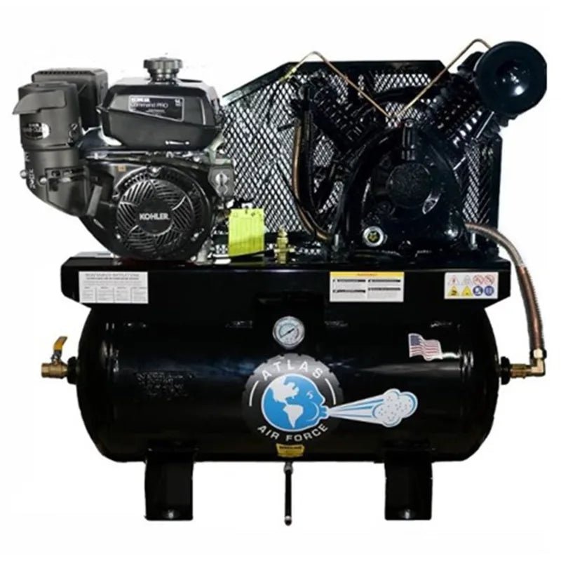 Atlas_AF14G_Air_Compressor_ATEMPAF14G Atlas Air Force AF14G 14HP Kohler Gas 30-Gallon Air Compressor - Image 1
