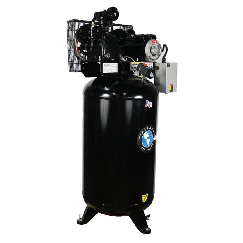 Atlas_AF7_Air_Compressor_ATEMPAF7 Atlas Air Force AF7 5HP 80-Gallon Electric Air Compressor - Image 1