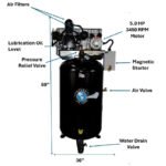 Atlas Air Force AF7 5HP 80-Gallon Electric Air Compressor - Image 6