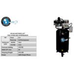 Atlas Air Force AF7 5HP 80-Gallon Electric Air Compressor - Image 7
