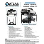 Atlas Garage PRO8000EXT-L 8,000 lb Extra Tall/Extra Long 4-Post Lift - Image 37