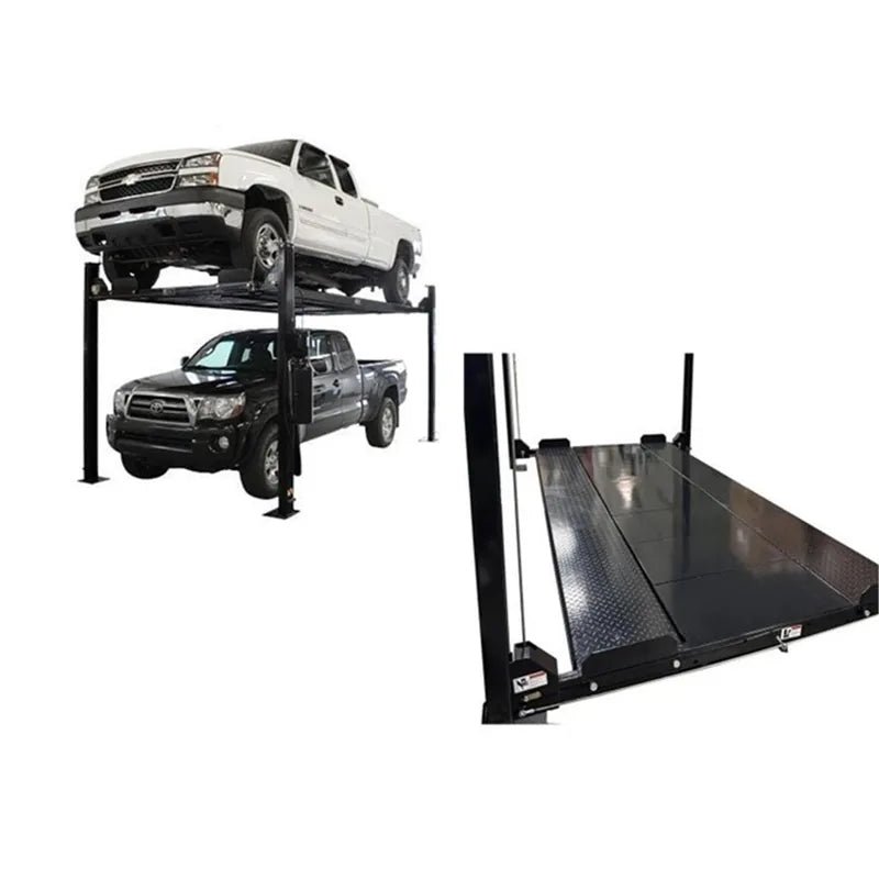 Atlas_PRO8000EXT-L_Pro-Floor_Combo_ATEXH-PRO8EXTL-FP8-COMBO-FPD Atlas Garage PRO8000EXT-L 8,000 lb Extra Tall/Long 4-Post Lift + Pro-Floor 8-Piece Storage Combo - Image 1