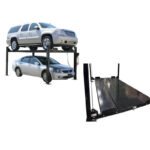 Atlas Garage PRO8000EXT 8,000 lb Extra Tall 4-Post Lift + Pro-Floor 8-Piece Storage Combo