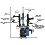 Atlas TC755DAA Tilt-Back Tire Changer with Dual Assist Arms - Image 2