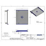 Bluff Aluminum Dock Board with Steel Curbs - 72"x60" - Capacity 20.000lbs