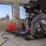 Black Widow ProLift Extra-Wide Pneumatic Motorcycle Lift Table - 1,500 lb. Capacity - Image 4