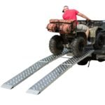 Black Widow Big Boy EZ Rizer™ Aluminum Arched Dual Runner Folding ATV Ramps 9' L x 14" W with 3,000 lbs Capacity - Image 12