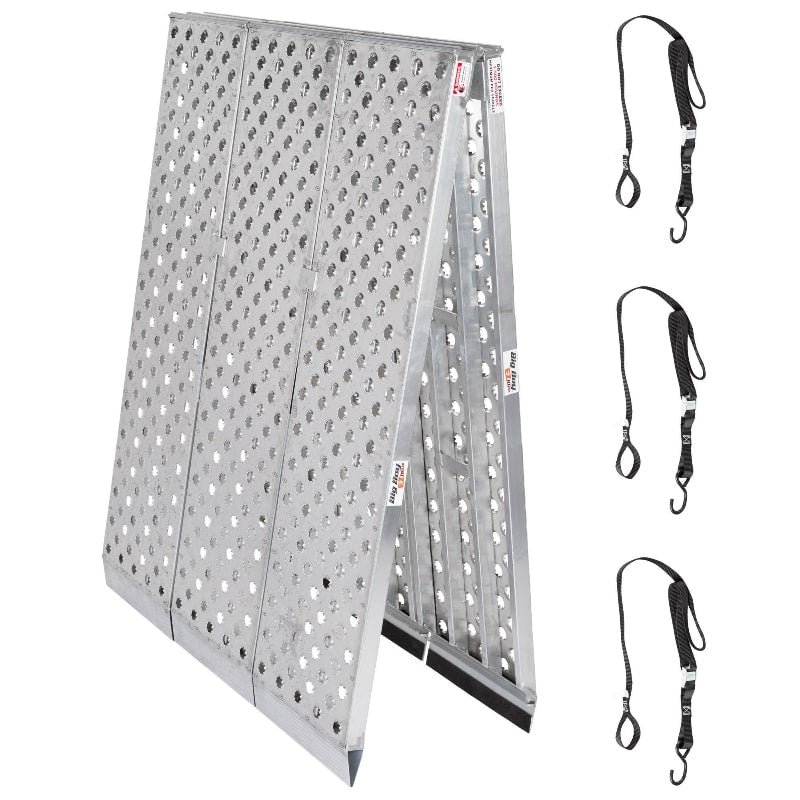 Black Widow Big Boy EZ Rizer™ Aluminum Folding 3-Piece Trike and Motorcycle Ramp 8' L with 4,500 lbs Capacity - Image 3