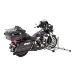 Black Widow Adjustable Width Motorcycle Wheel Chock – Aluminum, No-Drill Installation, Fits 43" to 108" Widths - Image 9