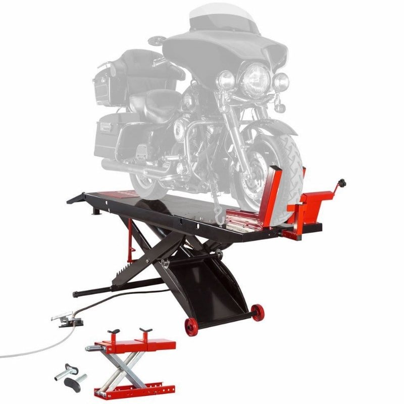 Black Widow ProLift Heavy-Duty Pneumatic Motorcycle Lift Table - 1,500 lb. Capacity - Image 11