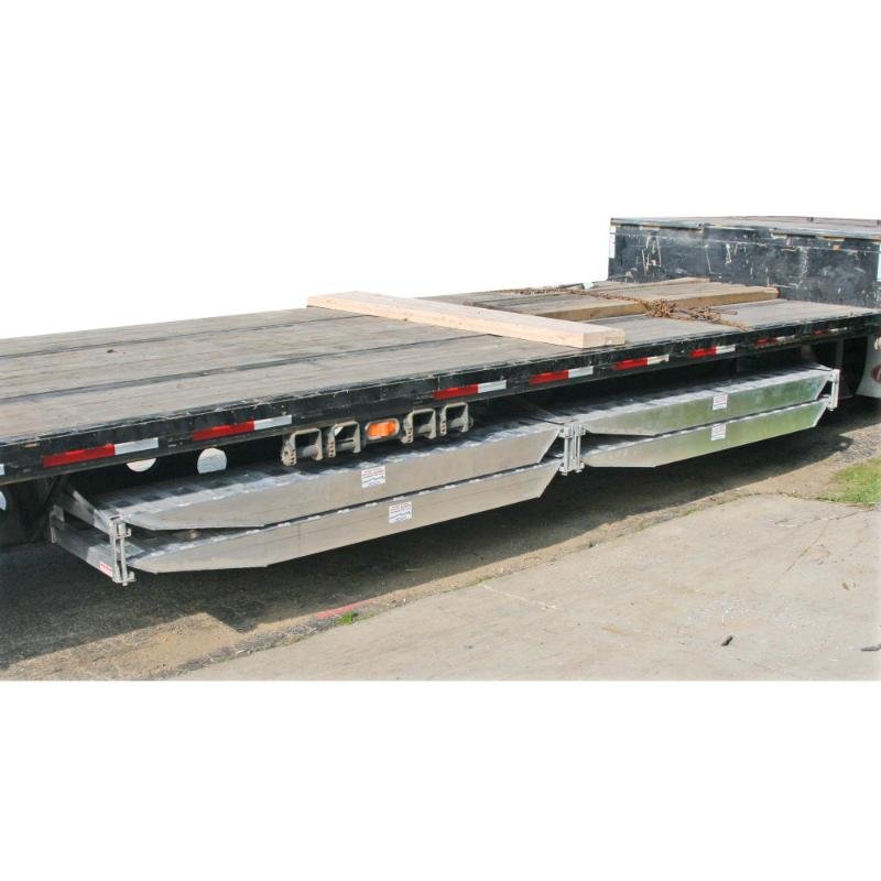 HD Ramps Bolt-On Semi-Trailer Loading Ramp Storage Brackets for 6" Ramps 2'4-1/2"x15-3/4"x5" - Image 3