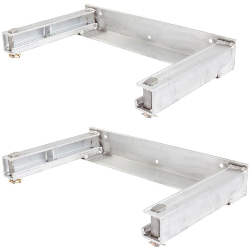Bolt-On_Semi-Trailer_Ramp_Stand_Storage_Brackets_STAND-HANGERS-FRONT HD Ramps Bolt-On Semi-Trailer Ramp Stand Storage Brackets Durable Aluminum - Image 1
