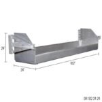 HD Ramps Dunnage Rack for 24" High Step Deck Aluminum 1,000 lbs Capacity - Image 3