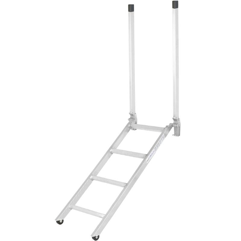EZ_Deck_Step_Semi-Trailer_Step_Ladder_48_Ladder-16-48 HD Ramps EZ Deck Step Semi-Trailer Step Ladder 48" Lightweight Aluminum Adjustable - Image 1