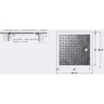 Cendrex Flush Aluminum Floor Hatch with Exposed Flange 300 lbs PSF Capacity - Image 2