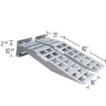 HD Ramps Heavy Duty Aluminum Truck Service Ramps with 7,000 lbs Capacity per Axle - Image 3
