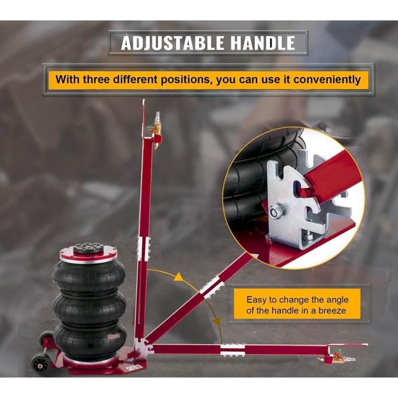 KATOOL 5-Ton Pneumatic Air Bag Jack Red Car Lift with 5.9"-15.75" Lifting Range - Image 5