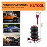 KATOOL 5-Ton Pneumatic Air Bag Jack Red Car Lift with 5.9"-15.75" Lifting Range - Image 7
