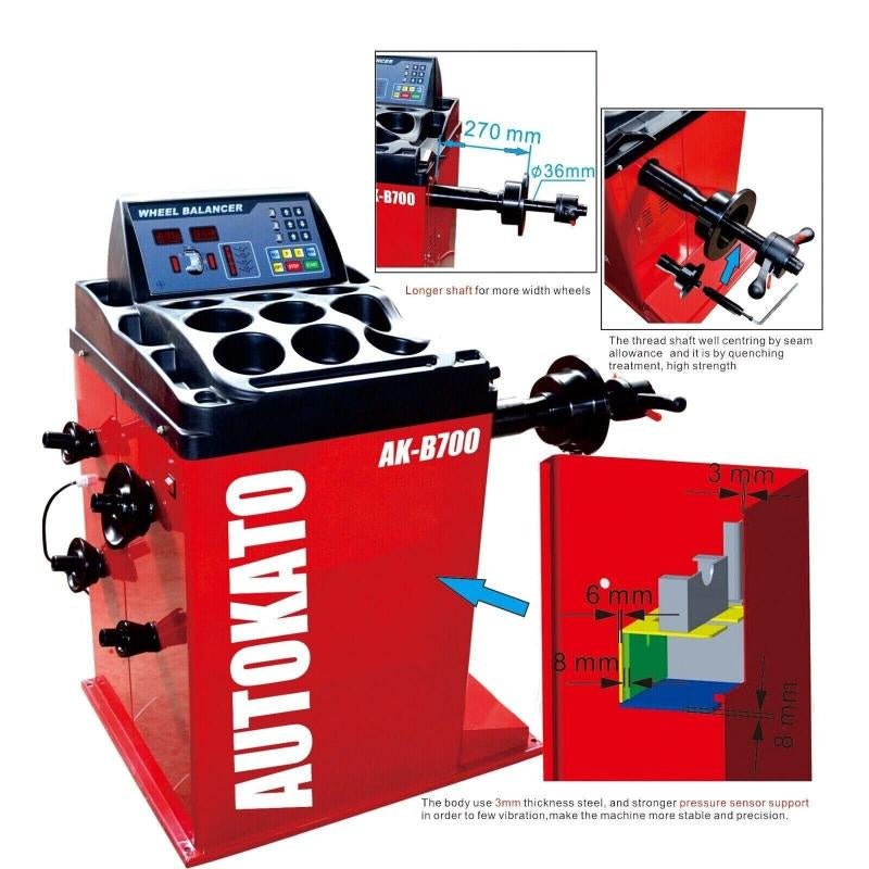 KATOOL KT-T810 & KT-B700 Tire Changer and Wheel Balancer Combo 41" Max Wheel Diameter, 120V, 12–22" Clamping - Image 4