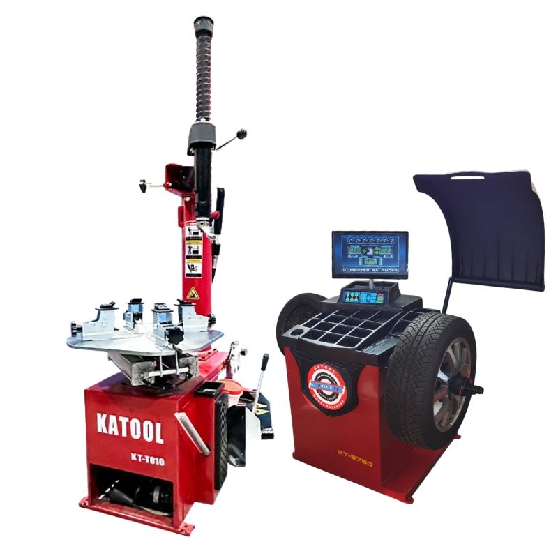 KT-T810_KT-B750_Tire_Changer_Wheel_Balancer_Combo_Bead_Blast_Seater_30_Rim_Capacity KATOOL KT-T810 & KT-B750 Tire Changer & Wheel Balancer Combo Bead Blast Seater & 30" Rim Capacity - Image 1