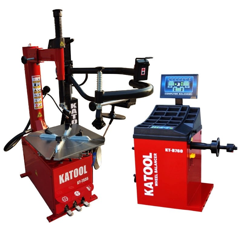 KT-T835_KT-B760_Tire_Changer_Wheel_Balancer_Combo_41_Max_Wheel_Capacity KATOOL KT-T835 & KT-B760 Tire Changer & Wheel Balancer Combo, 41" Max Wheel Capacity - Image 1