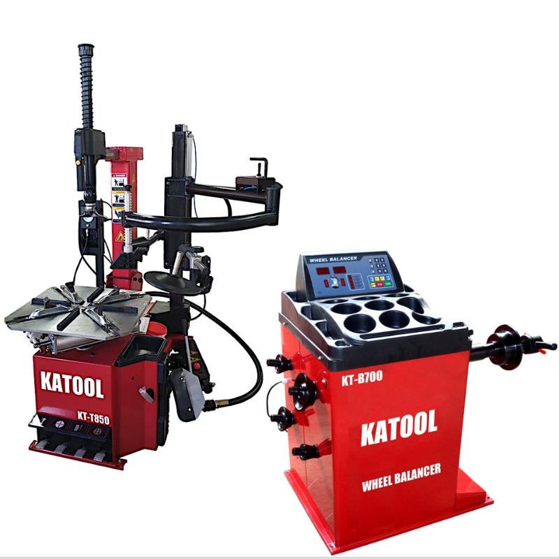 KT-T850_KT-B700_Tire_Changer_Wheel_Balancer_Combo_1g_accuracy_47_capacity KATOOL KT-T850 & KT-B700 Tire Changer & Wheel Balancer Combo, 47" Max Wheel Capacity - Image 1