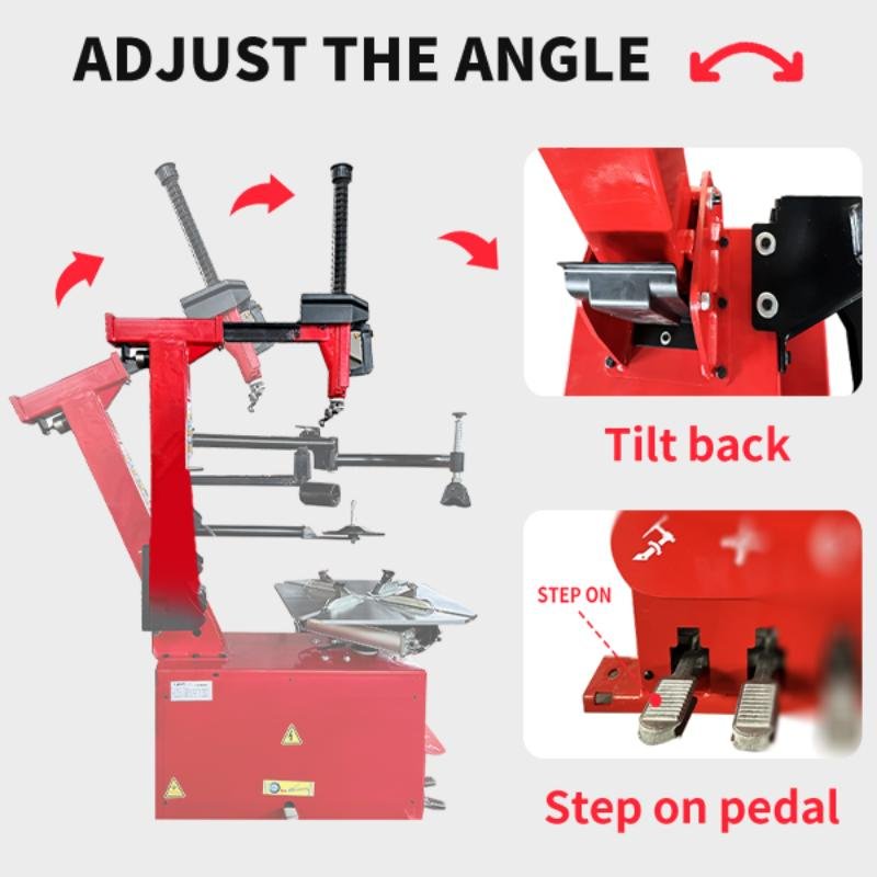 KATOOL KT-T850 Tilt-Arm Wheel Clamp Tire Changer Machine Professional Grade Durable 47" Capacity with Assist Arms and Bead Seater - Image 9
