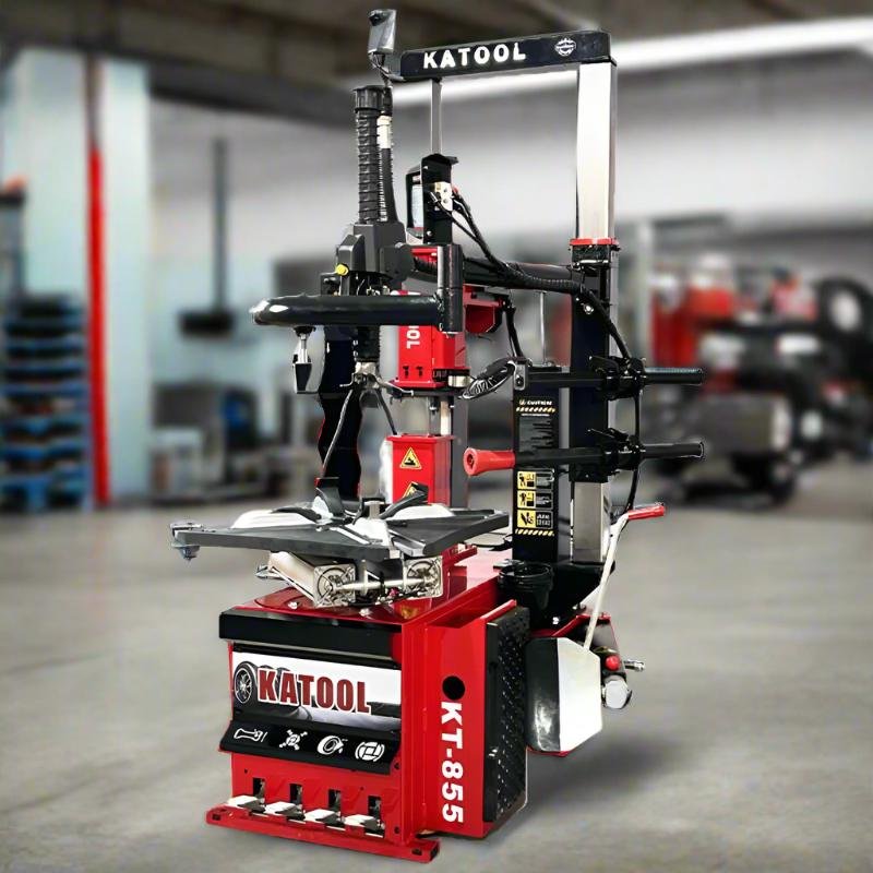 KT-T855_Wheel_Clamp_Tire_Changer_Machine_Professional_1100mm_Max_Wheel_Diameter_1.5KW_Motor_110V_Power KATOOL KT-T855 Wheel Clamp Tire Changer Machine Professional 1100mm Max Wheel Diameter 1.5KW Motor 110V Power - Image 1