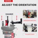 KATOOL KT-T855 Wheel Clamp Tire Changer Machine Professional 1100mm Max Wheel Diameter 1.5KW Motor 110V Power - Image 3