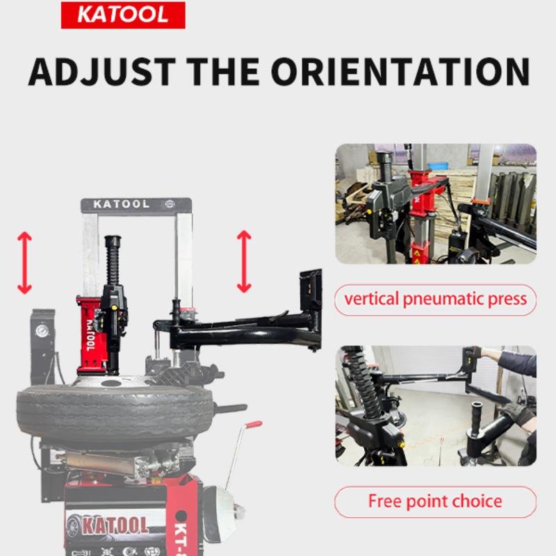 KATOOL KT-T855 Wheel Clamp Tire Changer Machine Professional 1100mm Max Wheel Diameter 1.5KW Motor 110V Power - Image 3