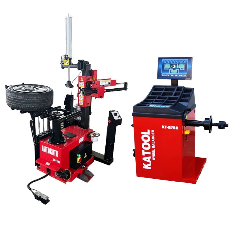 KATOOL KT-T900 & KT-B760 Tire Changer and Wheel Balancer Combo Hydraulic System 30" Max Rim Diameter - Image 1