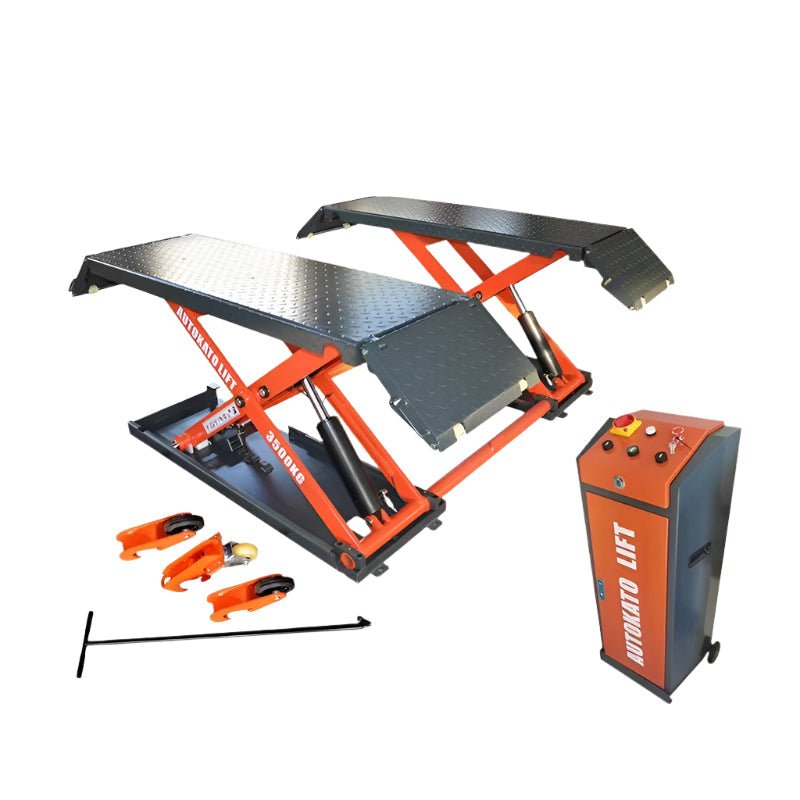 KATOOL KT-X85 Mid-Rise Scissor Lift Electric 110V, Mobile with 8000 lb Capacity - Image 1