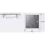 Cendrex Key Operated Flush Aluminum Floor Hatch with Exposed Flange - Custom Size - Image 3