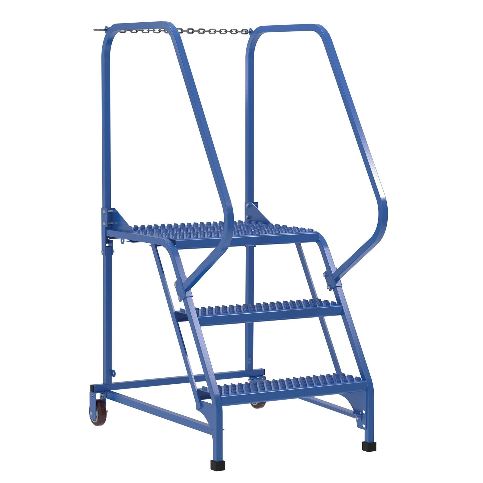LAD-MM-3-G_A-1 Vestil Steel Maintenance Ladder 3 Steps LAD-MM-3-Vestil-Access Division